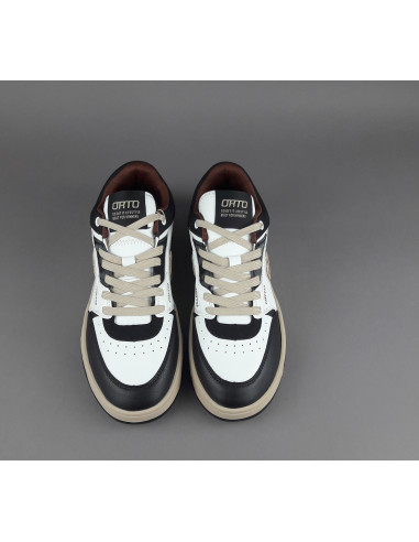 Orto - Sneakers Uomo Eclipse Ecopelle Bianco Nero Marrone Prezzo 98,00