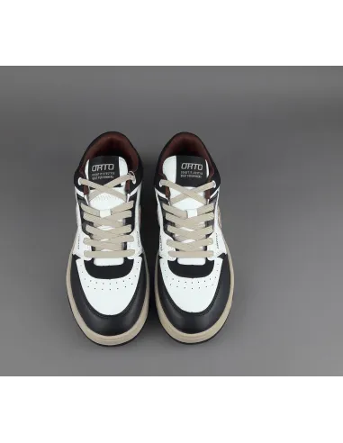 Orto - Sneakers Uomo Eclipse Ecopelle Bianco Nero Marrone Prezzo 98,00
