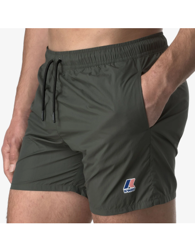 K-Way - Costume Mare Uomo Oliver Nylon Verde Militare Prezzo 70,00