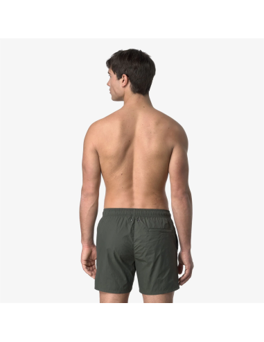 K-Way - Costume Mare Uomo Oliver Nylon Verde Militare Prezzo 70,00