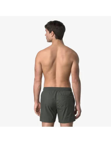 K-Way - Costume Mare Uomo Oliver Nylon Verde Militare Prezzo 70,00