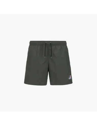 K-Way - Costume Mare Uomo Oliver Nylon Verde Militare Prezzo 70,00