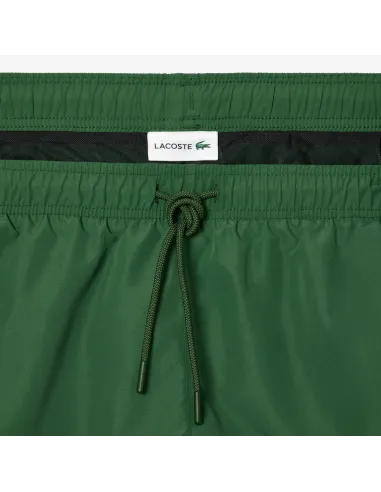 Lacoste - Costume Mare Uomo Nylon Verde Prezzo 80,00