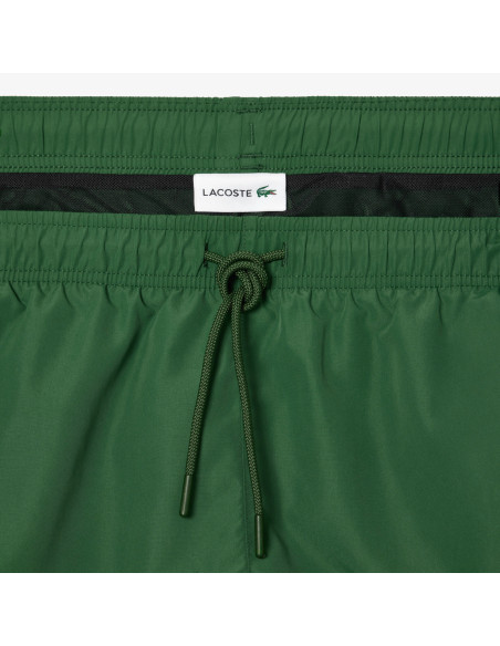 Lacoste - Costume Mare Uomo Nylon Verde Prezzo 80,00