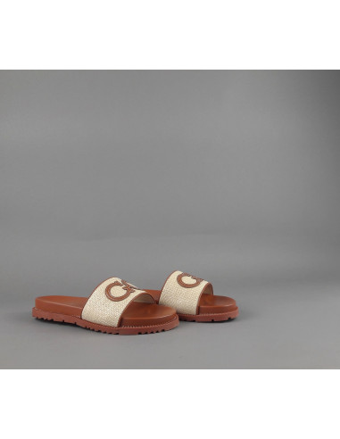 Gio Cellini - Slipper Donna PU Mastice Marrone Prezzo 49,00