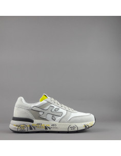 Premiata - Sneakers Uomo Mick Camoscio Tela Grigio Chiaro Prezzo 240,00