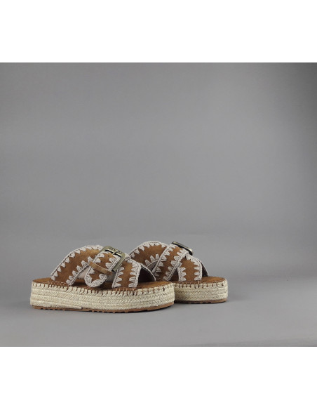 Mou - Sandalo Jute Donna Camoscio Prezzo 199,00