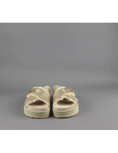 Mou - Sandalo Criss-Cross Donna Rafia Prezzo 199,00