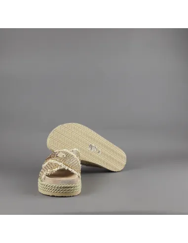 Mou - Sandalo Criss-Cross Donna Rafia Prezzo 199,00