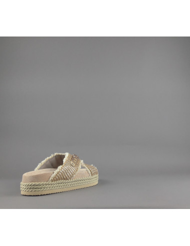 Mou - Sandalo Criss-Cross Donna Rafia Prezzo 199,00