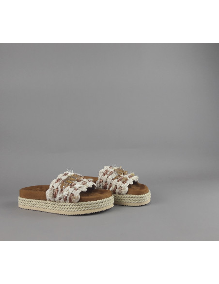 Mou - Sandalo Monoband Donna Tessuto Prezzo 249,00