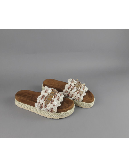 Mou - Sandalo Monoband Donna Tessuto Prezzo 249,00