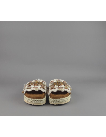 Mou - Sandalo Monoband Donna Tessuto Prezzo 249,00