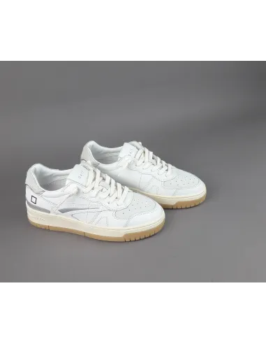 D.A.T.E. - Sneakers Torneo Donna Pelle Camoscio Bianco Prezzo 185,00
