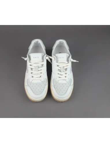 D.A.T.E. - Sneakers Torneo Donna Pelle Camoscio Bianco Prezzo 185,00