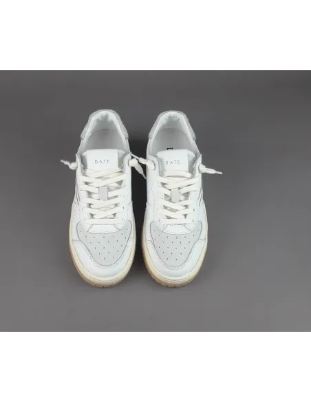 D.A.T.E. - Sneakers Torneo Donna Pelle Camoscio Bianco Prezzo 185,00
