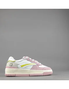 D.A.T.E. - Sneakers Torneo Donna Camoscio Pelle Rosa / Bianco Prezzo 185,00