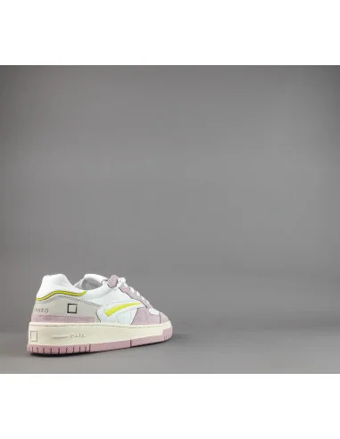 D.A.T.E. - Sneakers Torneo Donna Camoscio Pelle Rosa / Bianco Prezzo 185,00