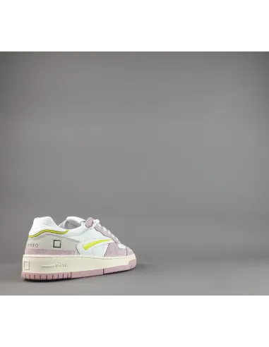 D.A.T.E. - Sneakers Torneo Donna Camoscio Pelle Rosa / Bianco Prezzo 185,00
