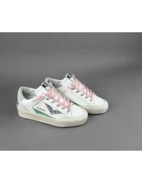 4B12 - Sneakers Kyle Donna Pelle Bianco Prezzo 229,00