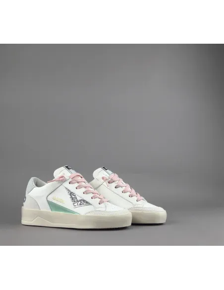 4B12 - Sneakers Kyle Donna Pelle Bianco Prezzo 229,00