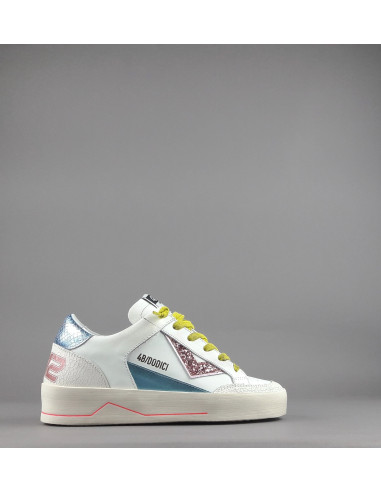 4B12 - Sneakers Kyle Donna Pelle Bianco Prezzo 229,00
