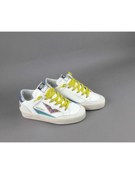 4B12 - Sneakers Kyle Donna Pelle Bianco Prezzo 229,00