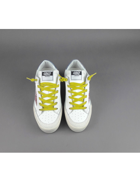 4B12 - Sneakers Kyle Donna Pelle Bianco Prezzo 229,00