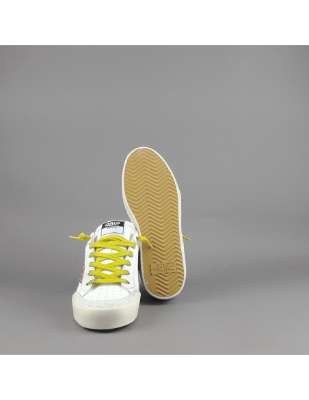 4B12 - Sneakers Kyle Donna Pelle Bianco Prezzo 229,00