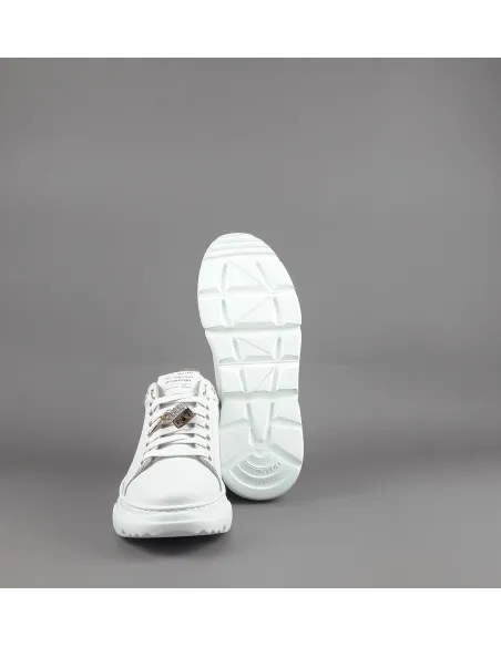 Stokton - Sneakers Donna Pelle Bianco Prezzo 220,00