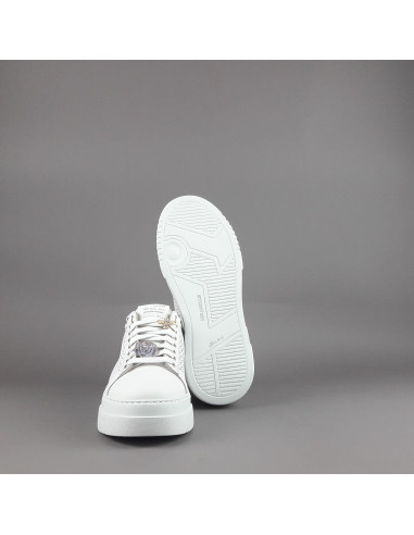 Stokton - Sneakers Donna Pelle Bianco Forata Prezzo 235,00