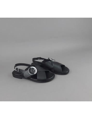 Frau - Sandalo Donna Pelle Criss-Cross Prezzo 119,00