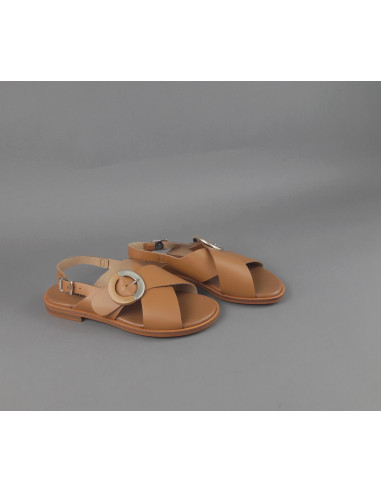 Frau - Sandalo Donna Pelle Criss-Cross Prezzo 119,00