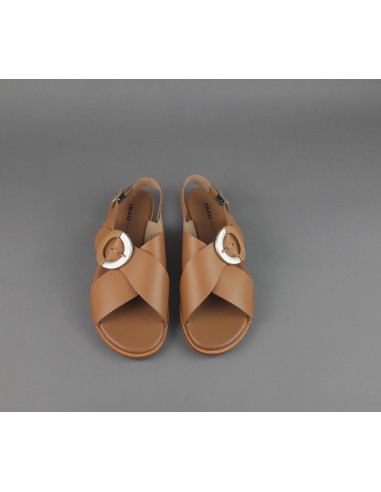 Frau - Sandalo Donna Pelle Criss-Cross Prezzo 119,00