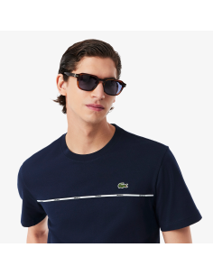 Lacoste - T-Shirt Cotone Blu Scuro Prezzo 70,00