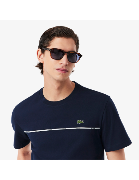 Lacoste - T-Shirt Cotone Blu Scuro Prezzo 70,00