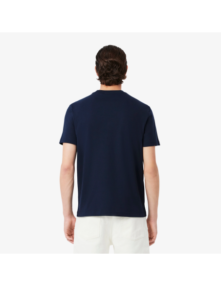 Lacoste - T-Shirt Cotone Blu Scuro Prezzo 70,00