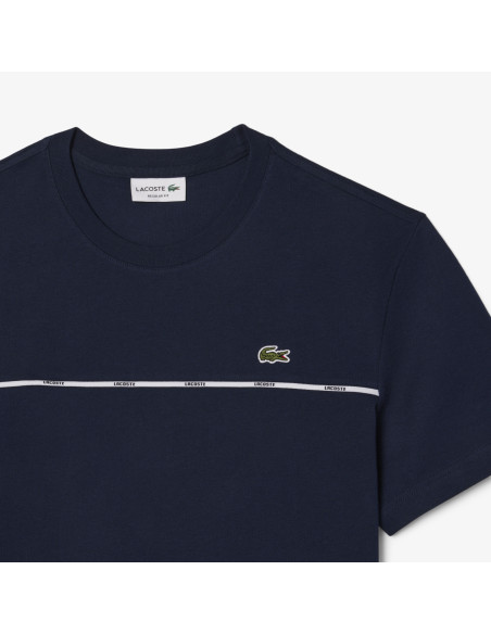 Lacoste - T-Shirt Cotone Blu Scuro Prezzo 70,00