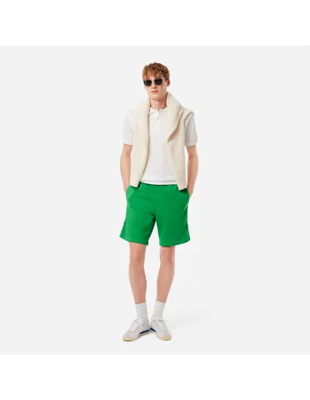 Lacoste - Shorts Cotone Verde Prezzo 85,00