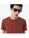 Lacoste - T-Shirt Cotone Pima Ruggine Prezzo 60,00