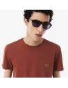 Lacoste - T-Shirt Cotone Pima Ruggine Prezzo 60,00