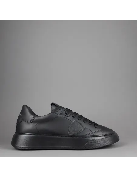 Philippe Model \ Sneakers Uomo New Temple Pelle Nero Prezzo 320,00