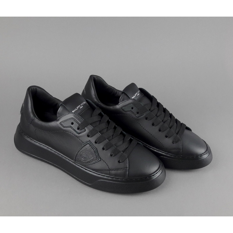 Philippe Model \ Sneakers Uomo New Temple Pelle Nero Prezzo 320,00