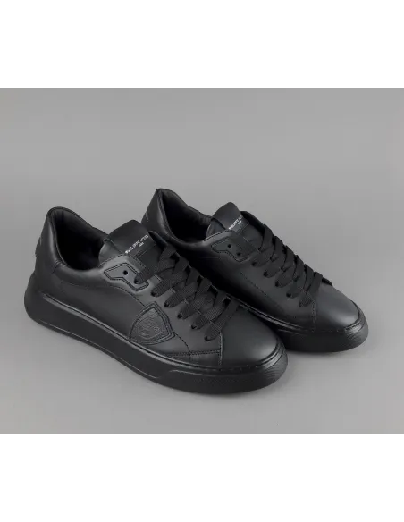 Philippe Model \ Sneakers Uomo New Temple Pelle Nero Prezzo 320,00