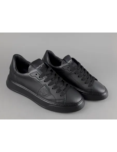 Philippe Model \ Sneakers Uomo New Temple Pelle Nero Prezzo 320,00