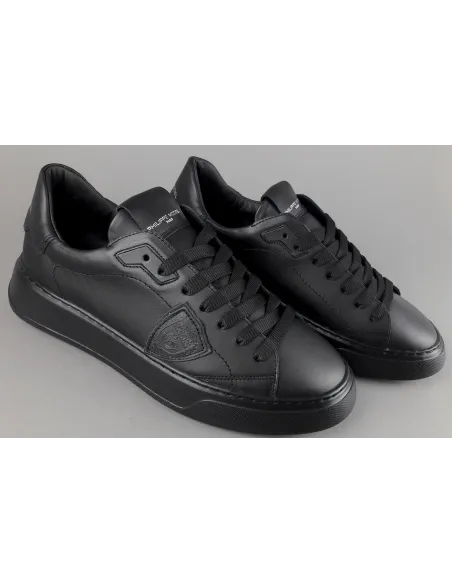 Philippe Model \ Sneakers Uomo New Temple Pelle Nero Prezzo 320,00