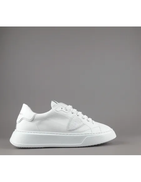 Philippe Model \ Sneakers Uomo New Temple Pelle Bianco Prezzo 320,00