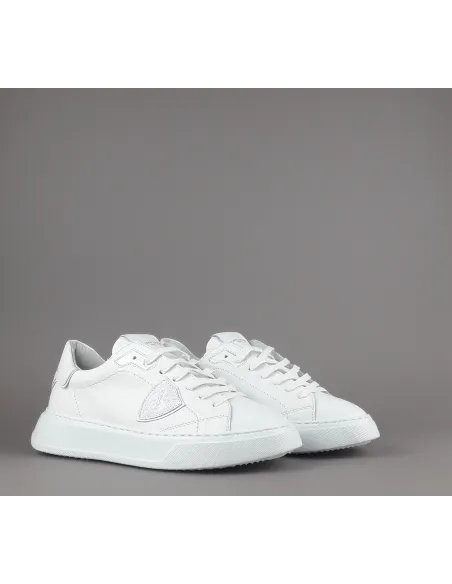 Philippe Model \ Sneakers Uomo New Temple Pelle Bianco Prezzo 320,00