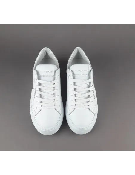 Philippe Model \ Sneakers Uomo New Temple Pelle Bianco Prezzo 320,00