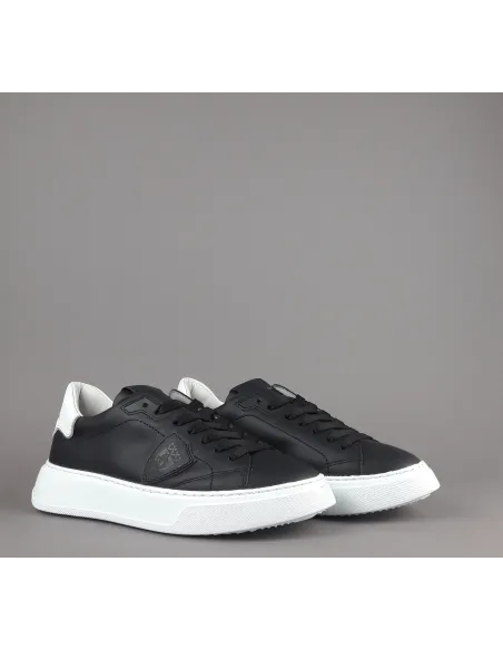 Philippe Model \ Sneakers Uomo New Temple Pelle Nero Prezzo 320,00